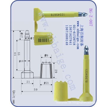 Flaschendichtungen BG-Z-007, Behälterdichtung